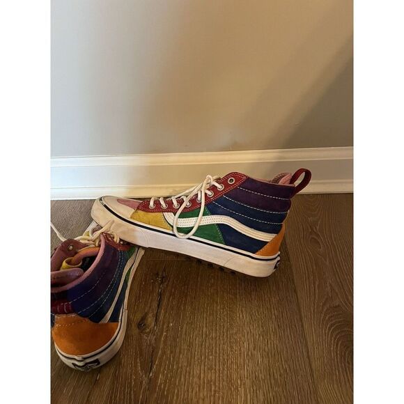 Vans Sk8-Hi MTE 2.0 Dx Rainbow Suede Size US 8.0 Men's Womens 9.5 VN0A4P3IXHO - Picture 6 of 8